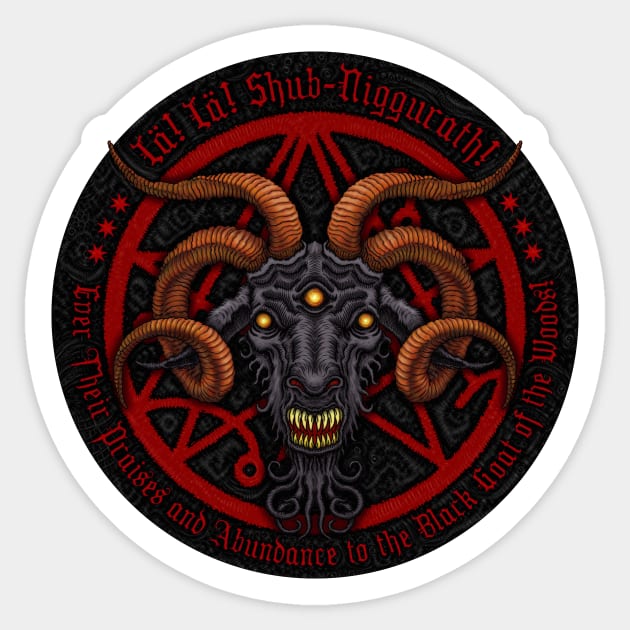 Black Goat Sigil- Azhmodai 2019 Sticker by azhmodai